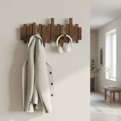 Solid Wood Wall Hook | Single | Minimalist | Wall Mounted | Indoor | Entryway & Hallway 0
