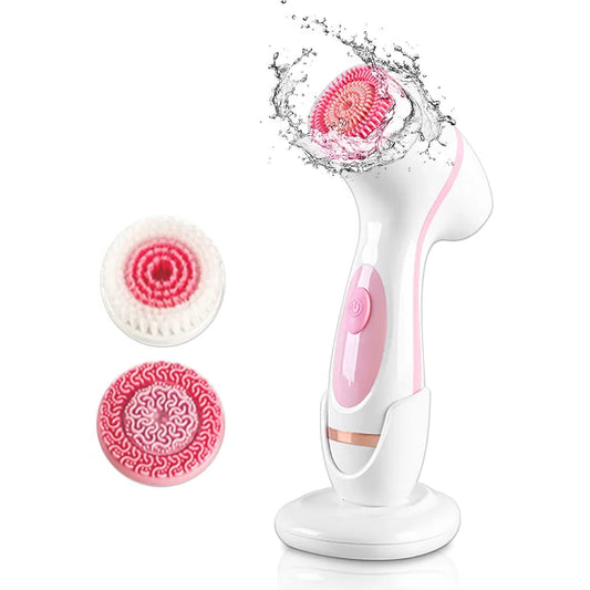 Sovere 3-in-1 Sonic Facial Cleanser with Brush Heads, Waterproof Face Wash System 0
