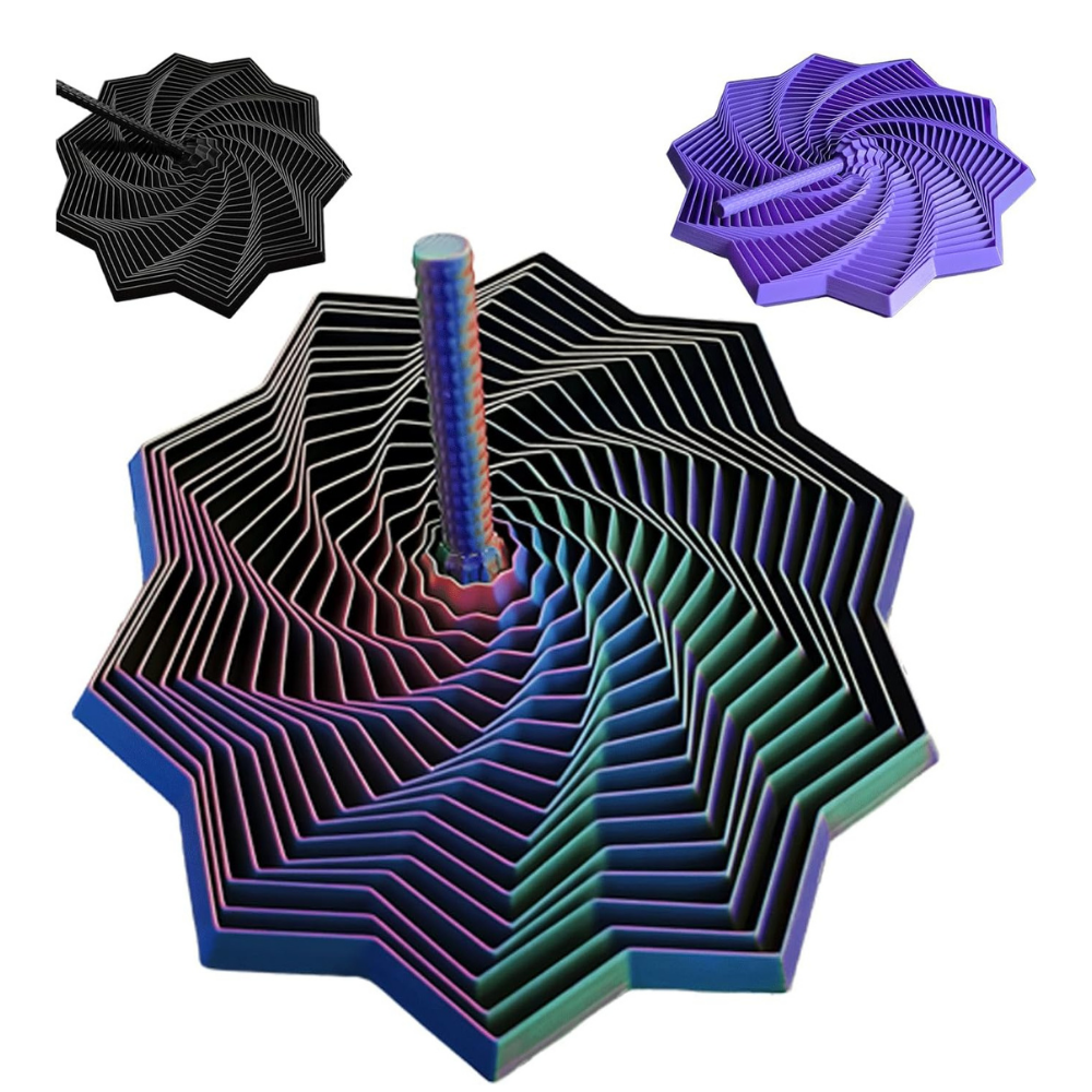 Sovere 3D Printed Fractal Star Fidget Spinner Toy for Stress Relief and Focus 4
