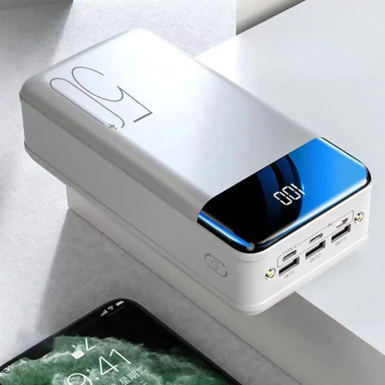 Sovere 50,000 mAh Power Bank, Fast Charging Portable Phone Charger with Multiple Ports 2
