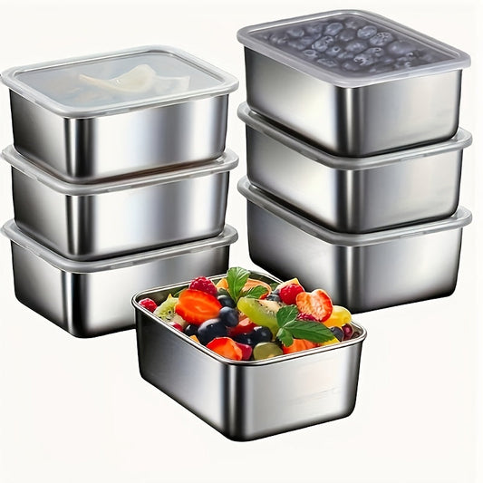 Sovere 7-Piece Stainless Steel Food Storage Containers Set with Airtight Lids 0