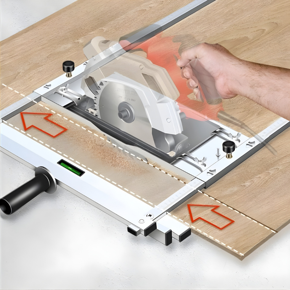 Sovere Adjustable Wood Cutting Guide with Precision Stainless Steel Edge Tool 0