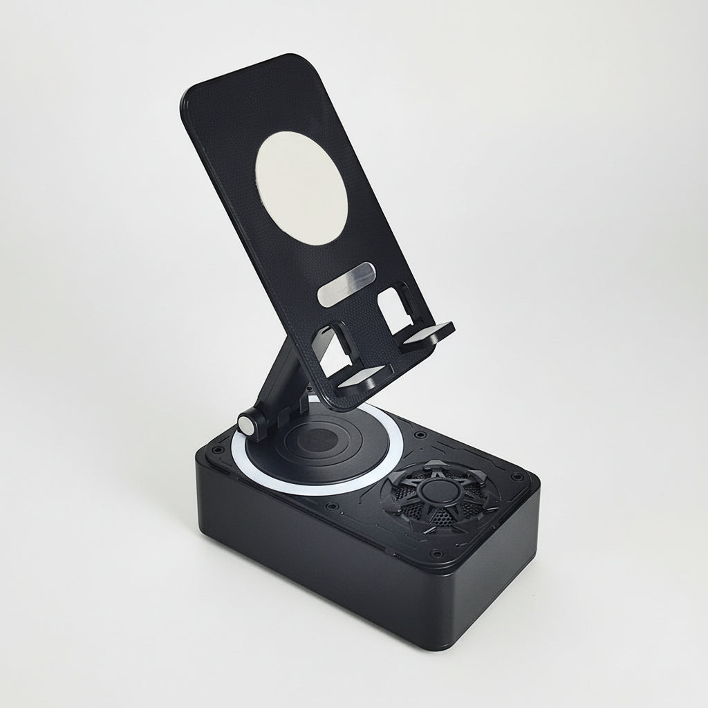 Sovere Bluetooth Speaker with Adjustable Tablet Holder and 9D Surround Sound 2