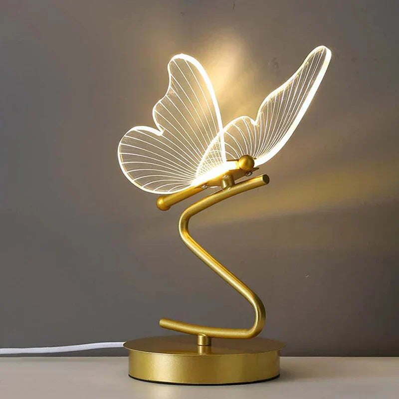 Sovere Butterfly LED Table Lamp, Unique Acrylic Design for Bedside or Desk Use 3