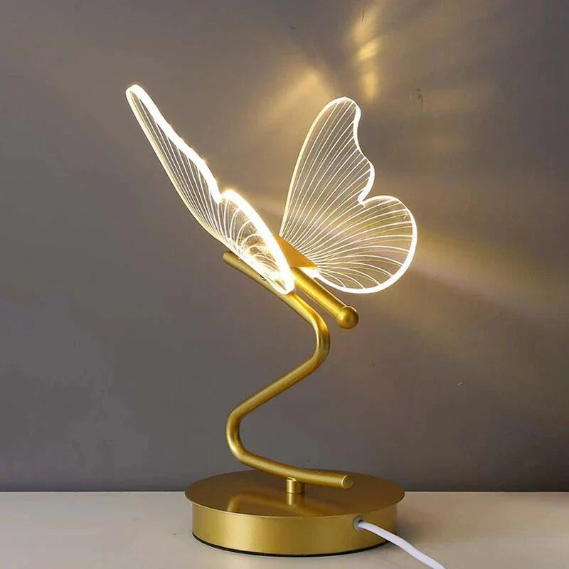 Sovere Butterfly LED Table Lamp, Unique Acrylic Design for Bedside or Desk Use 4