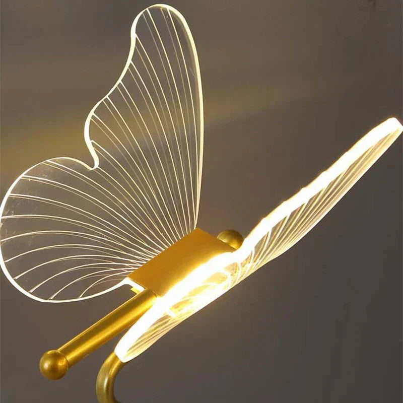 Sovere Butterfly LED Table Lamp, Unique Acrylic Design for Bedside or Desk Use 6
