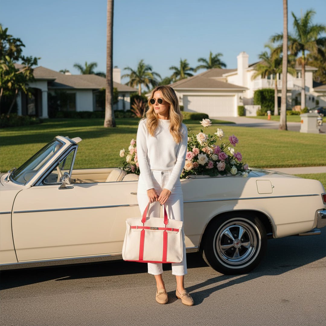 Sovere Classic Cotton Canvas Tote Bag with Reinforced Steel Frame for Durability 2