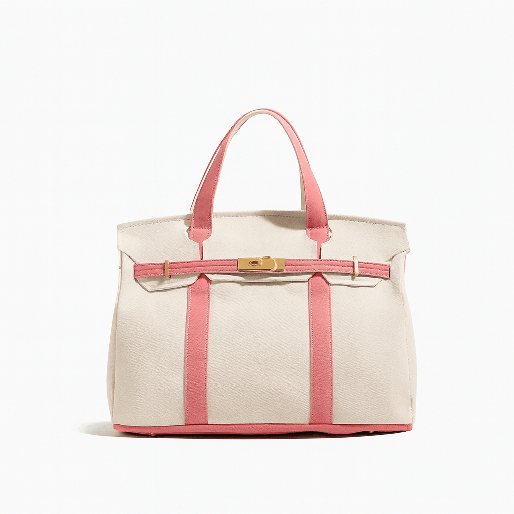 Sovere Classic Cotton Canvas Tote Bag with Reinforced Steel Frame for Durability 9