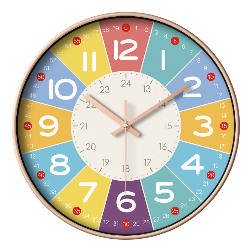 Sovere Colorful Educational Wall Clock for Kids with Silent Mechanism and Engaging Design 0