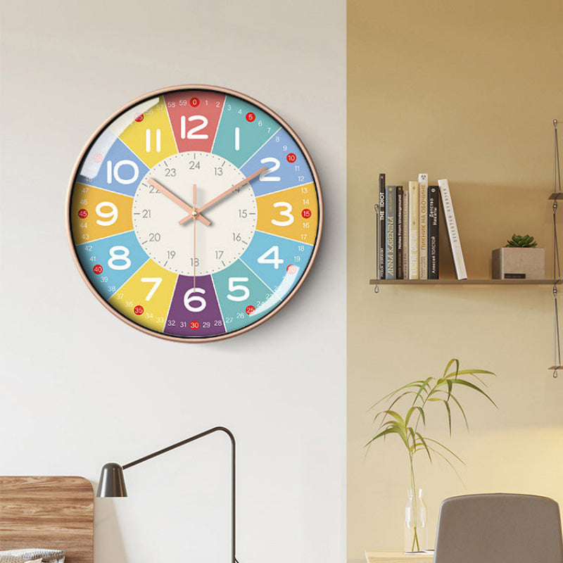 Sovere Colorful Educational Wall Clock for Kids with Silent Mechanism and Engaging Design 2