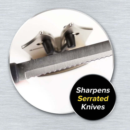 Sovere Compact Manual Knife Sharpener with Tungsten Carbide for Quick Edge Restoration 6