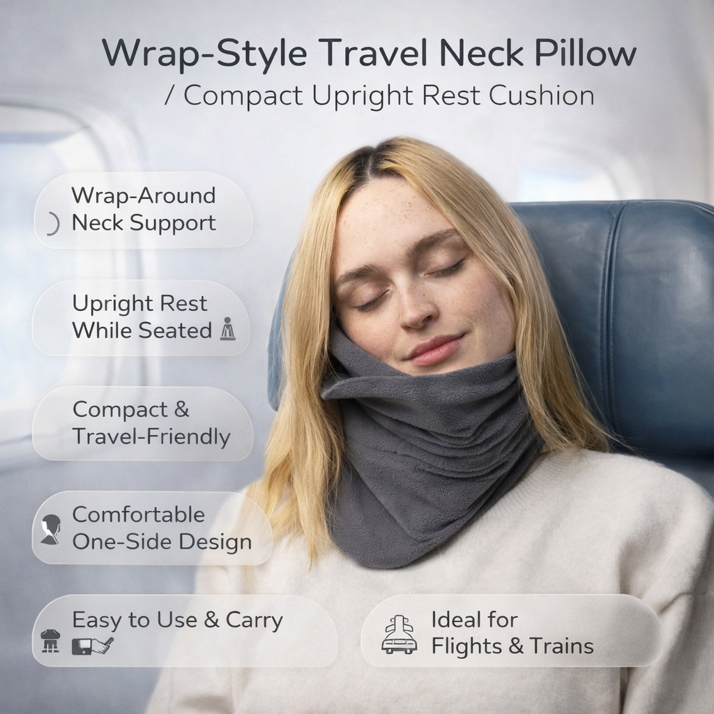 Sovere Compact Travel Neck Pillow - Best Travel Pillow for Upright Support 2