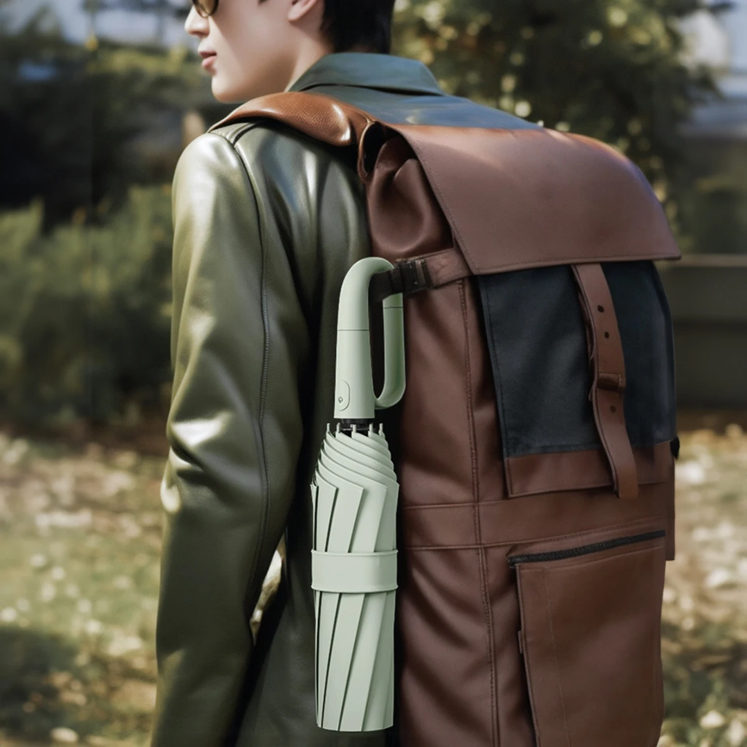 Sovere Compact Windproof Umbrella with Reflective Canopy for Travel and Commuting 5