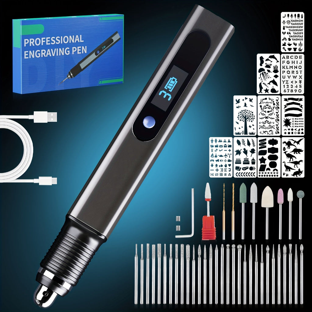 Sovere Cordless Electric Engraving Pen Kit with 39 Bits, Adjustable Speed for DIY Projects 0