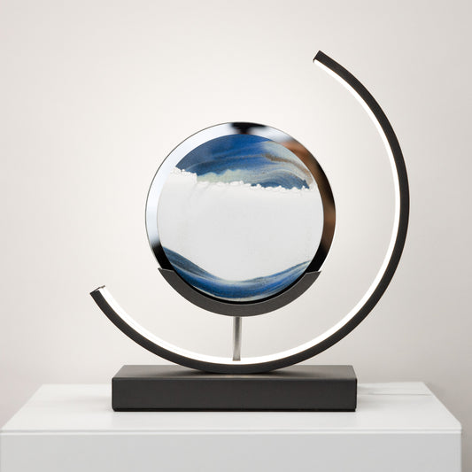 Sovere Dimmable LED Table Lamp with Sand Art, Remote Control for Living Room & Bedroom 0