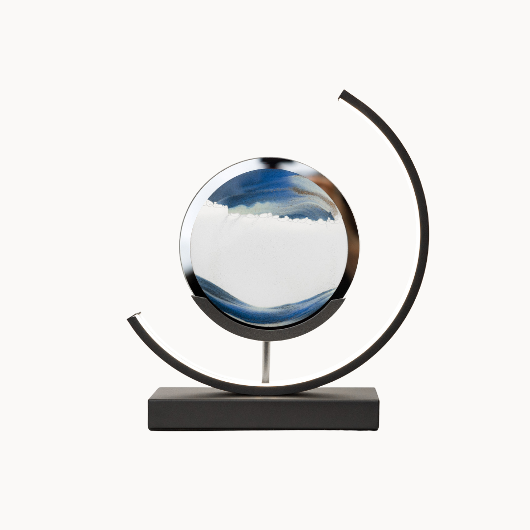 Sovere Dimmable LED Table Lamp with Sand Art, Remote Control for Living Room & Bedroom 2