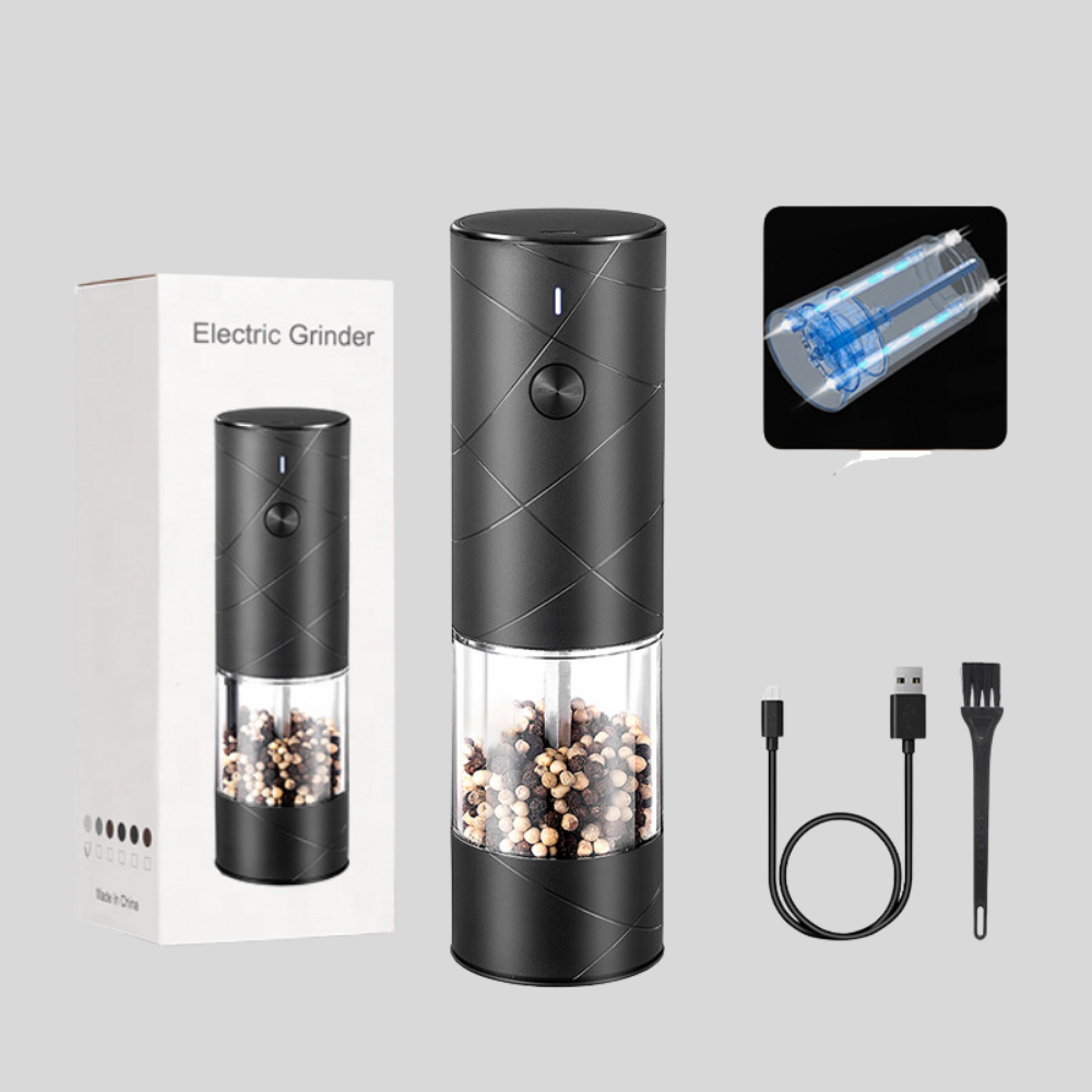 Sovere Electric Salt and Pepper Grinder with LED Light, Adjustable Coarseness 1
