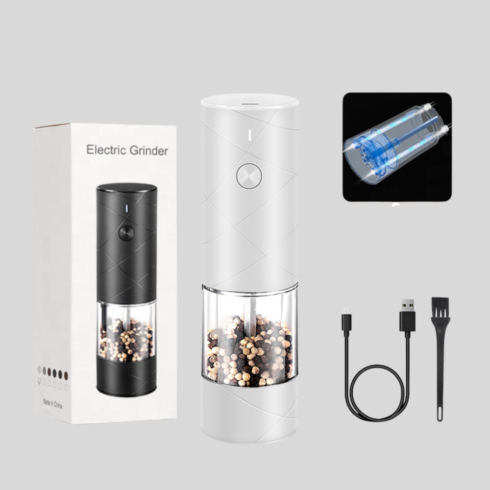 Sovere Electric Salt and Pepper Grinder with LED Light, Adjustable Coarseness 7