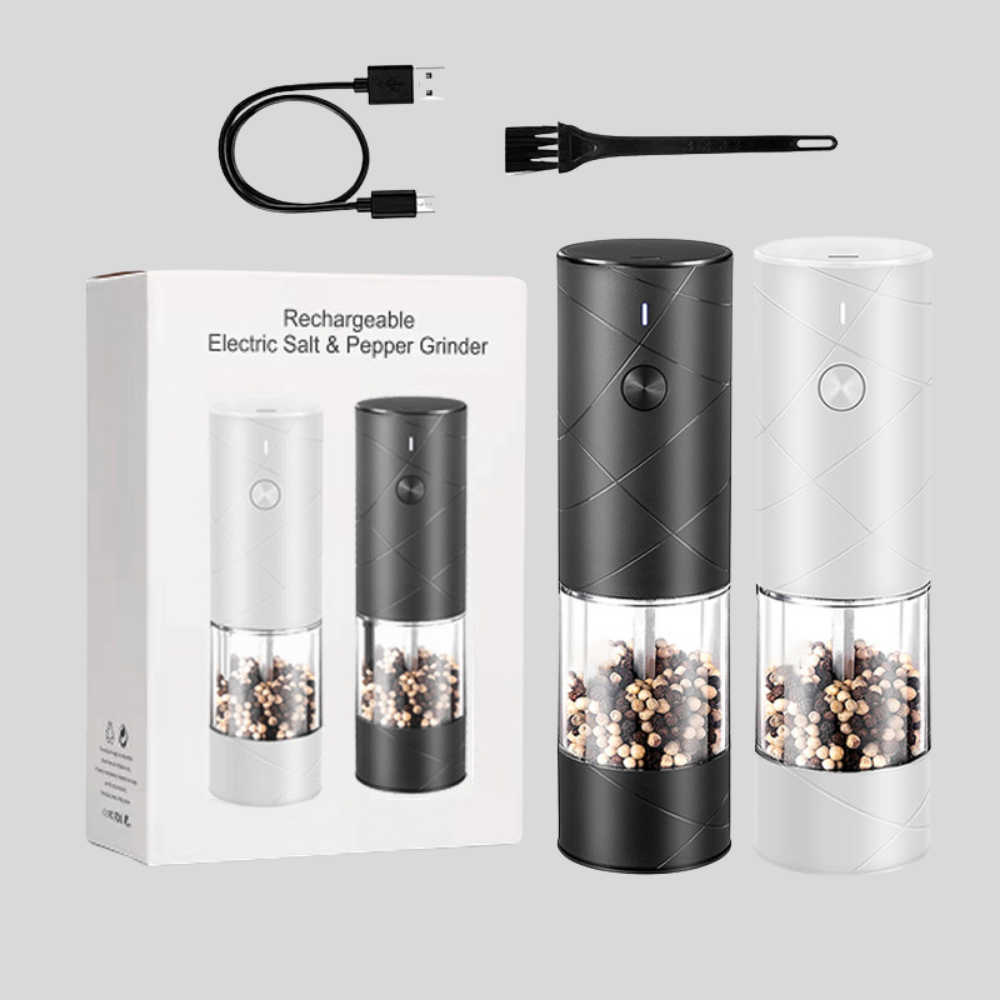 Sovere Electric Salt and Pepper Grinder with LED Light, Adjustable Coarseness 8