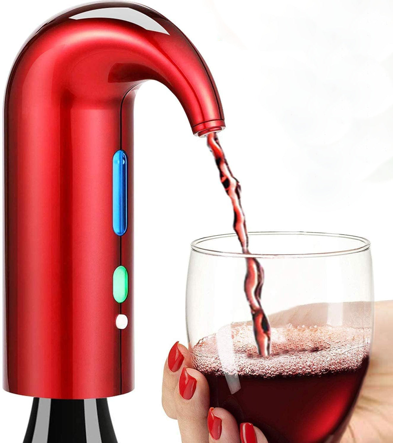 Sovere Electric Wine Aerator Dispenser with Magnetic Technology and USB Rechargeable Battery 0