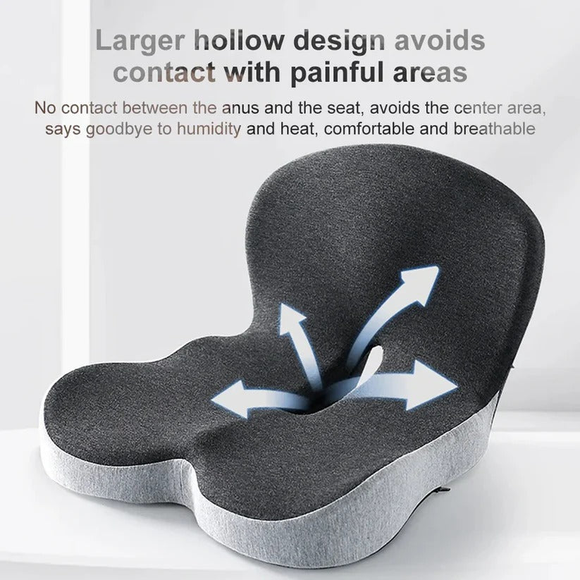 Sovere Ergonomic Lumbar Support Pillow for Office Chair - Memory Foam Back Support Cushion 3