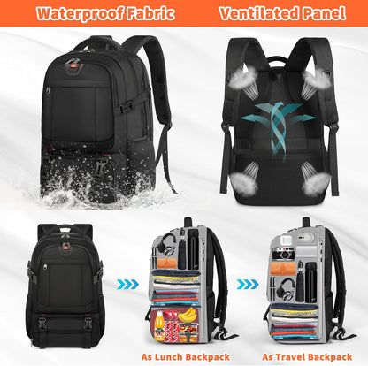 Sovere Extra-Large Travel Backpack with USB Charging & Insulated Food Compartment 5