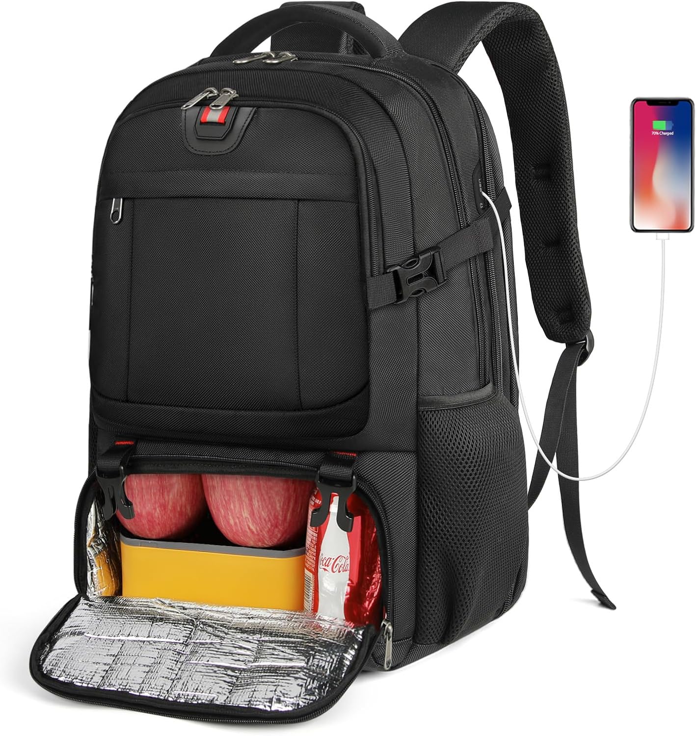 Sovere Extra-Large Travel Backpack with USB Charging & Insulated Food Compartment 6