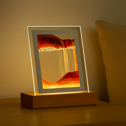 Sovere Flowing Sand Art Table Lamp with Warm LED Lighting for Living Room and Bedroom 1