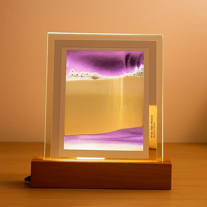 Sovere Flowing Sand Art Table Lamp with Warm LED Lighting for Living Room and Bedroom 3