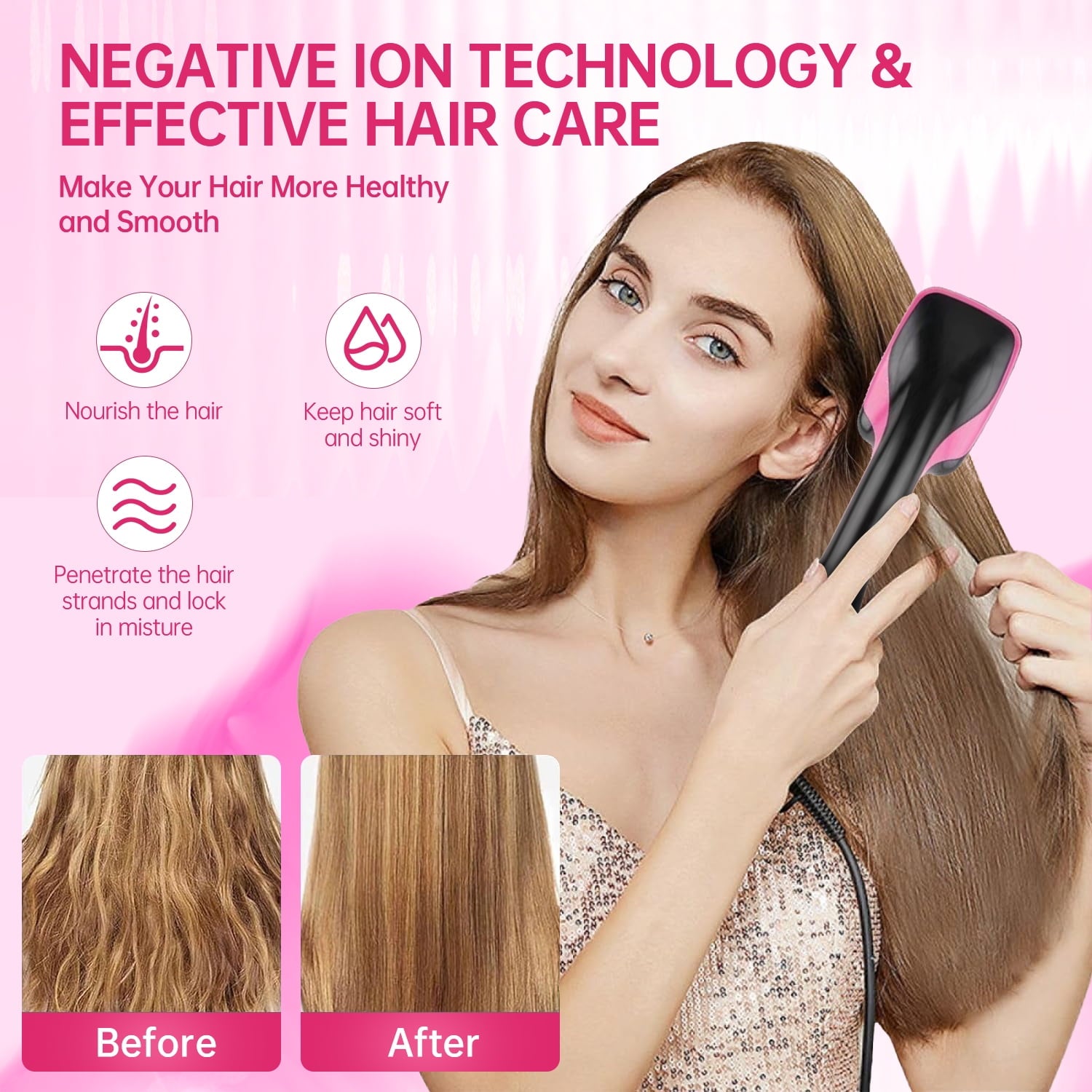 Sovere Hair Brush with Anti-Frizz Technology for Smooth, Quick Styling 3