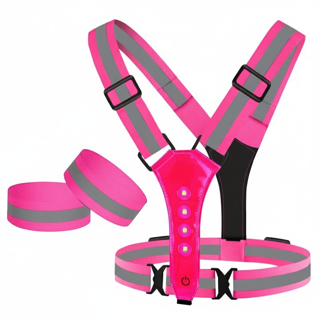 Sovere High Visibility LED Safety Vest with Reflective Strips for Runners and Cyclists 10