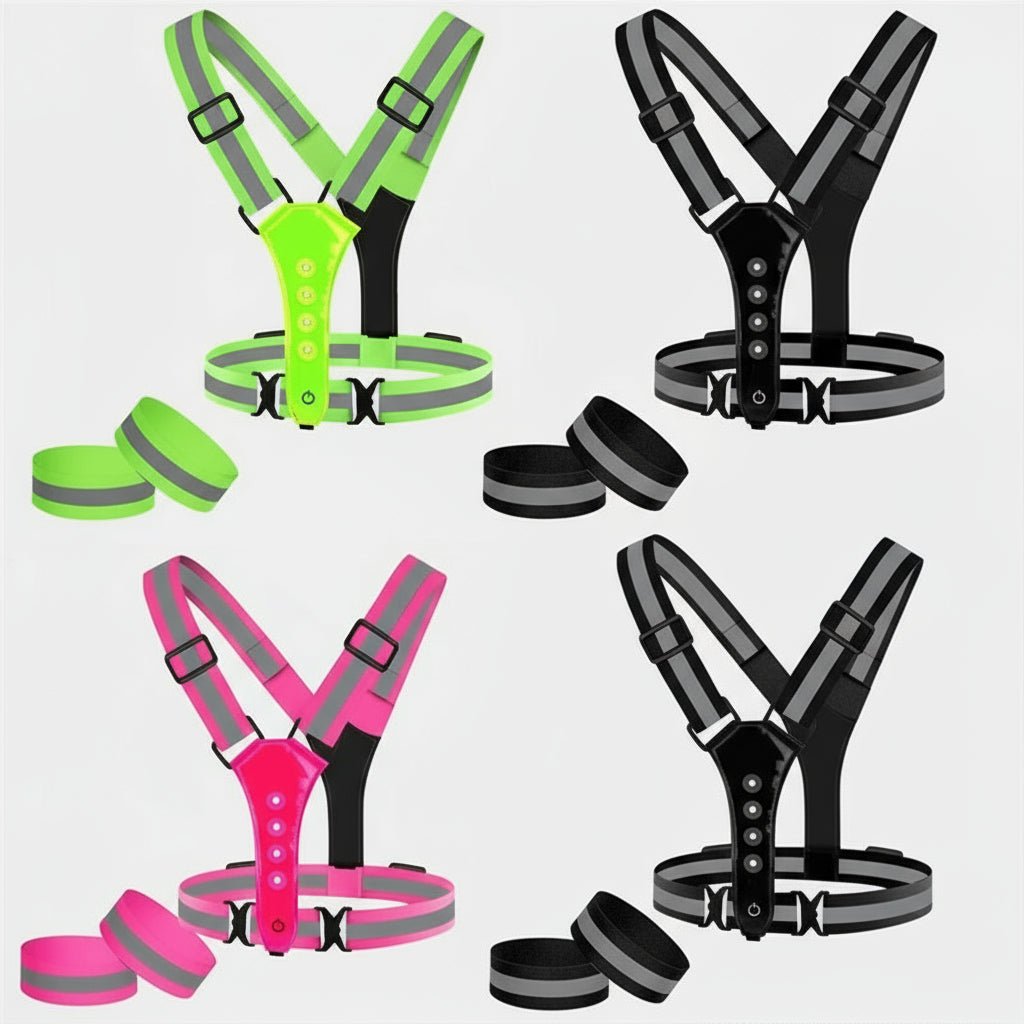 Sovere High Visibility LED Safety Vest with Reflective Strips for Runners and Cyclists 5