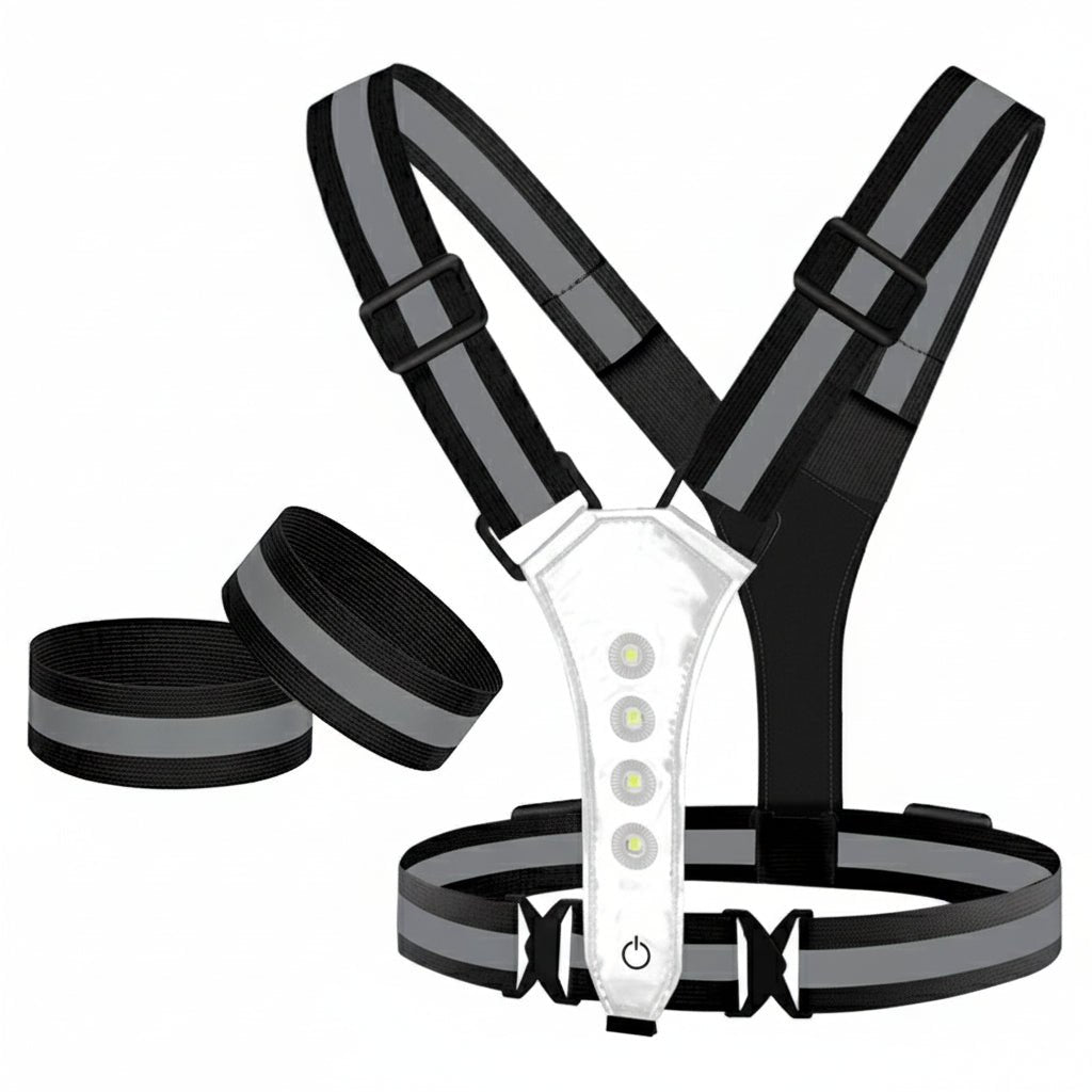 Sovere High Visibility LED Safety Vest with Reflective Strips for Runners and Cyclists 6