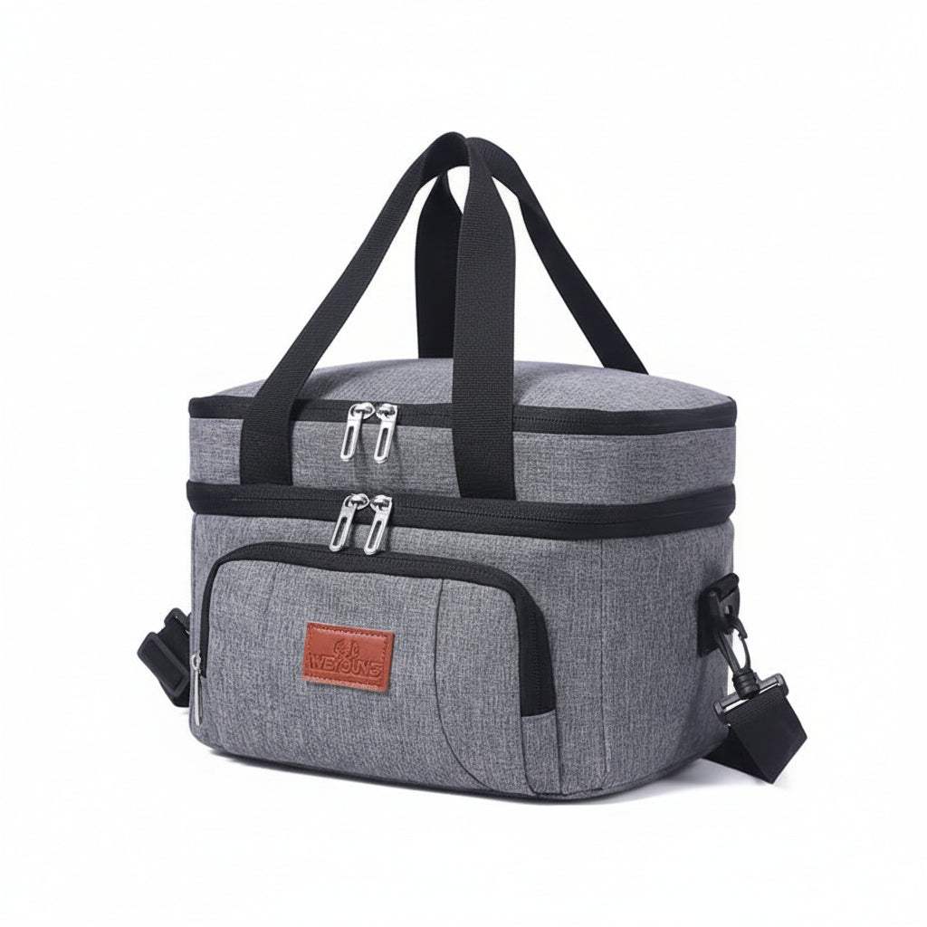 Sovere Insulated Lunch Bag, Large Capacity Double Layer Cooler Tote for Travel & Picnics 0