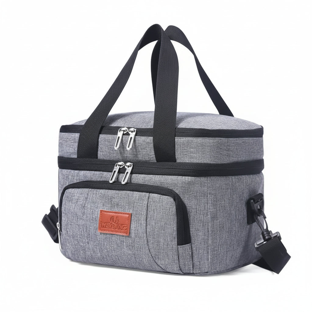Sovere Insulated Lunch Bag, Large Capacity Double Layer Cooler Tote for Travel & Picnics 1