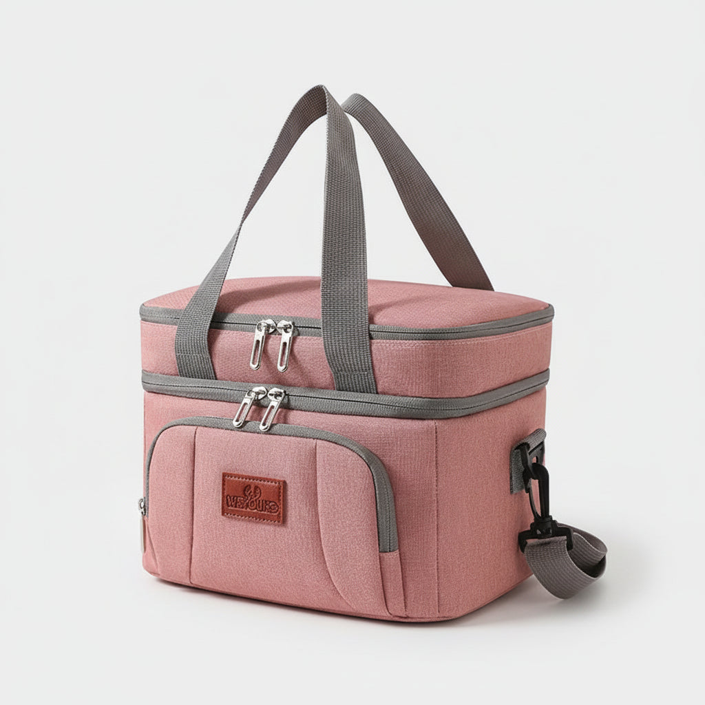 Sovere Insulated Lunch Bag, Large Capacity Double Layer Cooler Tote for Travel & Picnics 11