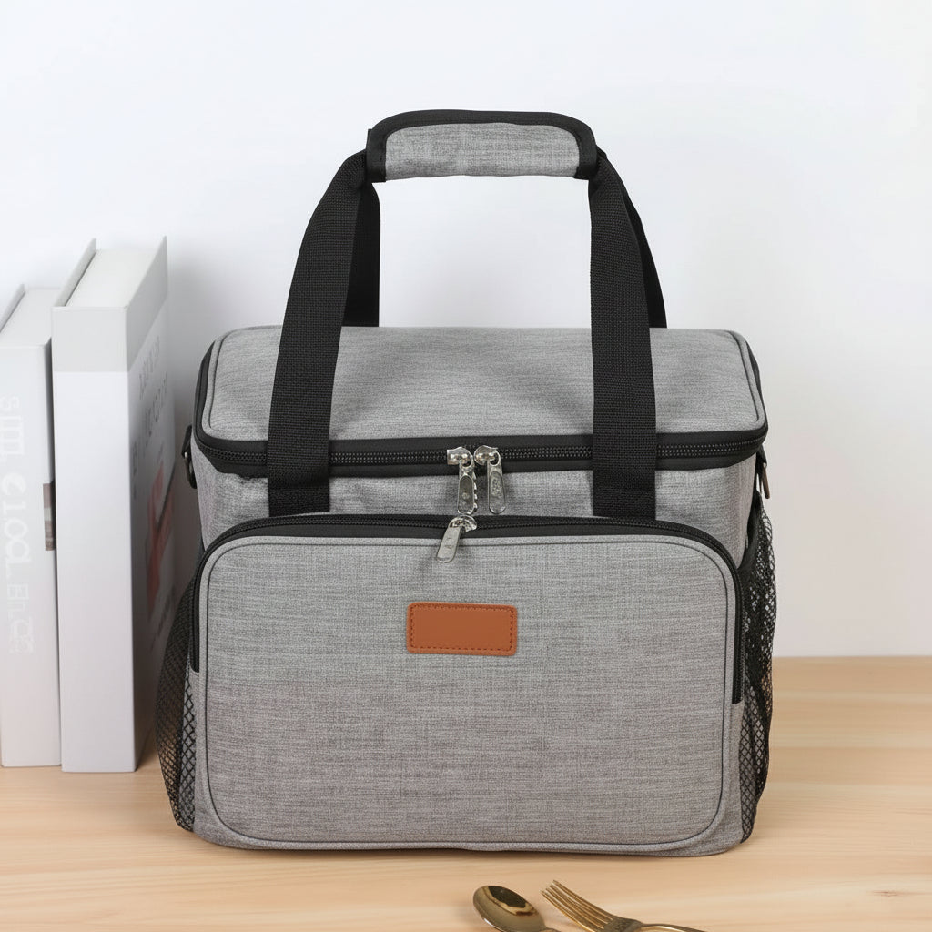 Sovere Insulated Lunch Bag, Large Capacity Double Layer Cooler Tote for Travel & Picnics 3