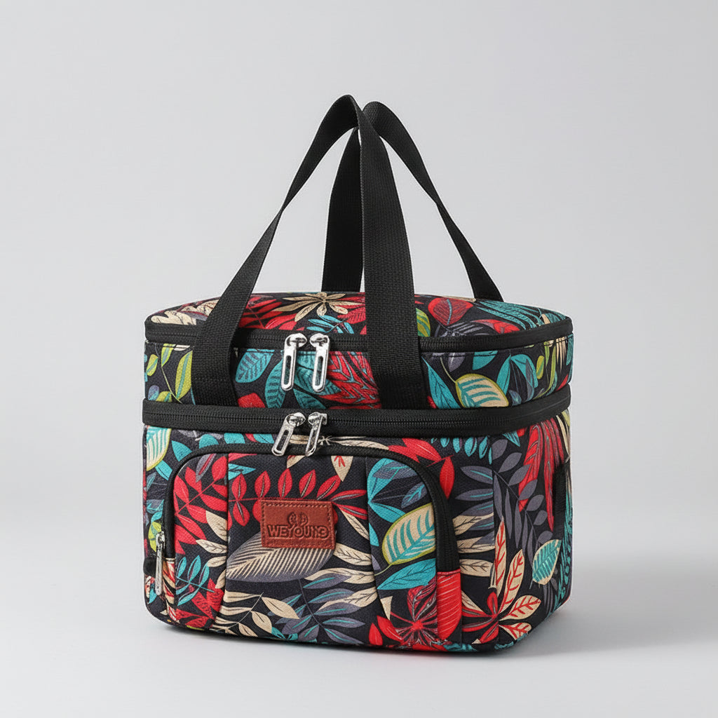 Sovere Insulated Lunch Bag, Large Capacity Double Layer Cooler Tote for Travel & Picnics 9