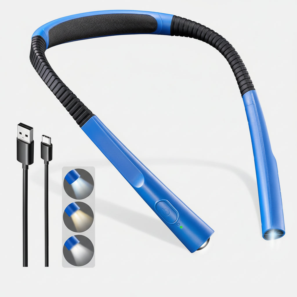 Sovere LED Neck Reading Light with 3 Color Modes, Rechargeable, Adjustable Brightness 4