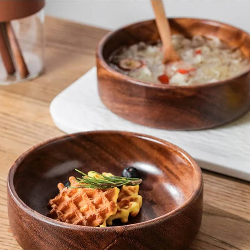 Sovere Large Wooden Salad Bowl - Elegant Serving Dish for Fruits and Salads 4