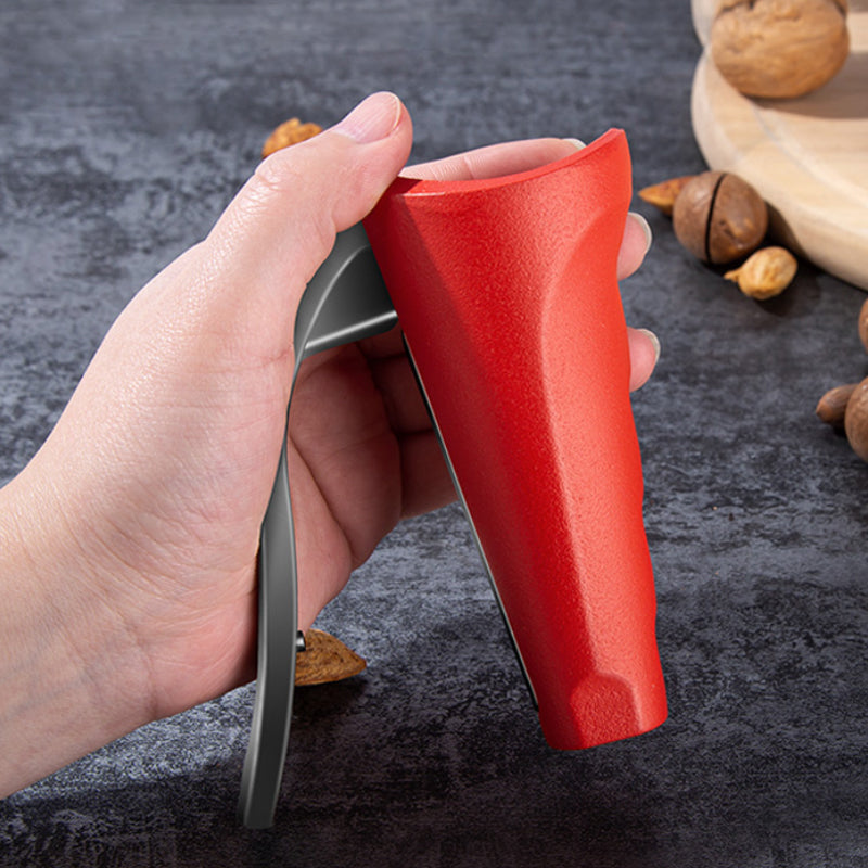 Sovere Lever Nutcracker Tool with Ergonomic Handle for Easy Shell Cracking - Red/Black 2