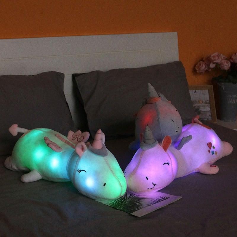Sovere Light-Up Unicorn Plush Toy - Soft Cuddly Night Light with Rainbow Glow 2