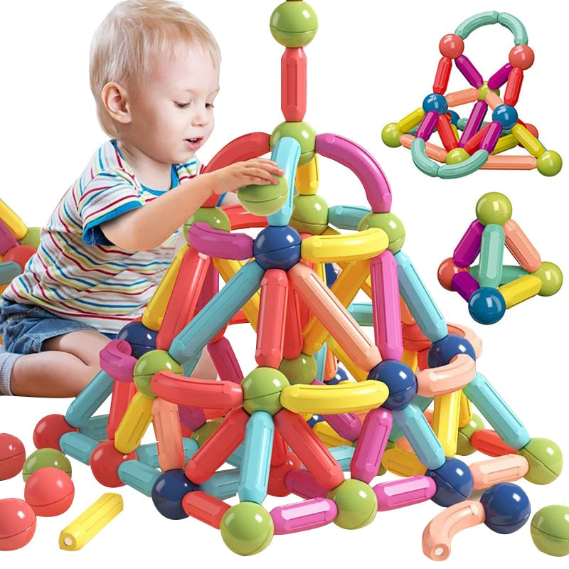 Sovere Magnetic Building Blocks Set for Kids - Creative Learning Toy for Cognitive Development 0