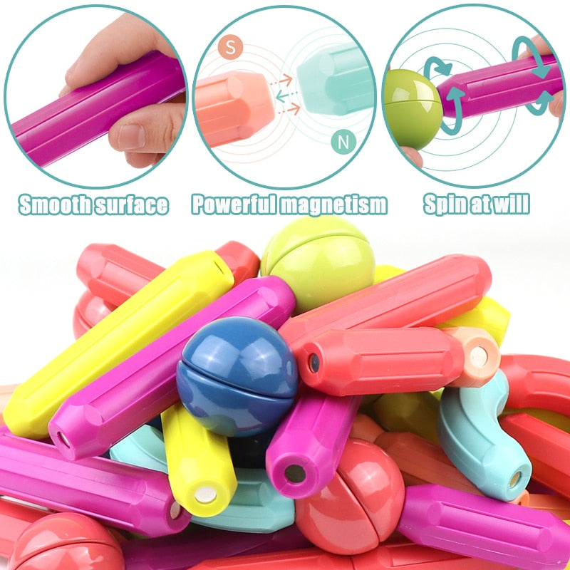 Sovere Magnetic Building Blocks Set for Kids - Creative Learning Toy for Cognitive Development 3