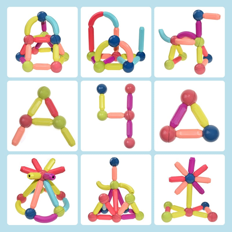 Sovere Magnetic Building Blocks Set for Kids - Creative Learning Toy for Cognitive Development 5