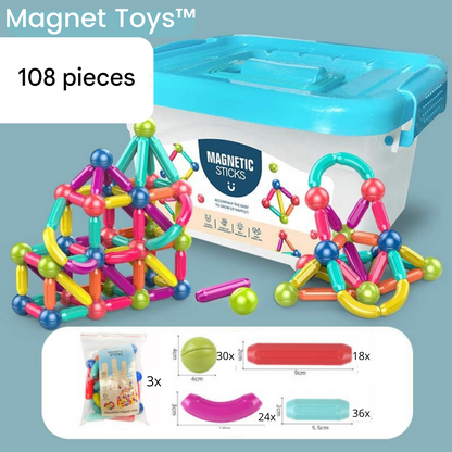 Sovere Magnetic Building Blocks Set for Kids - Creative Learning Toy for Cognitive Development 7