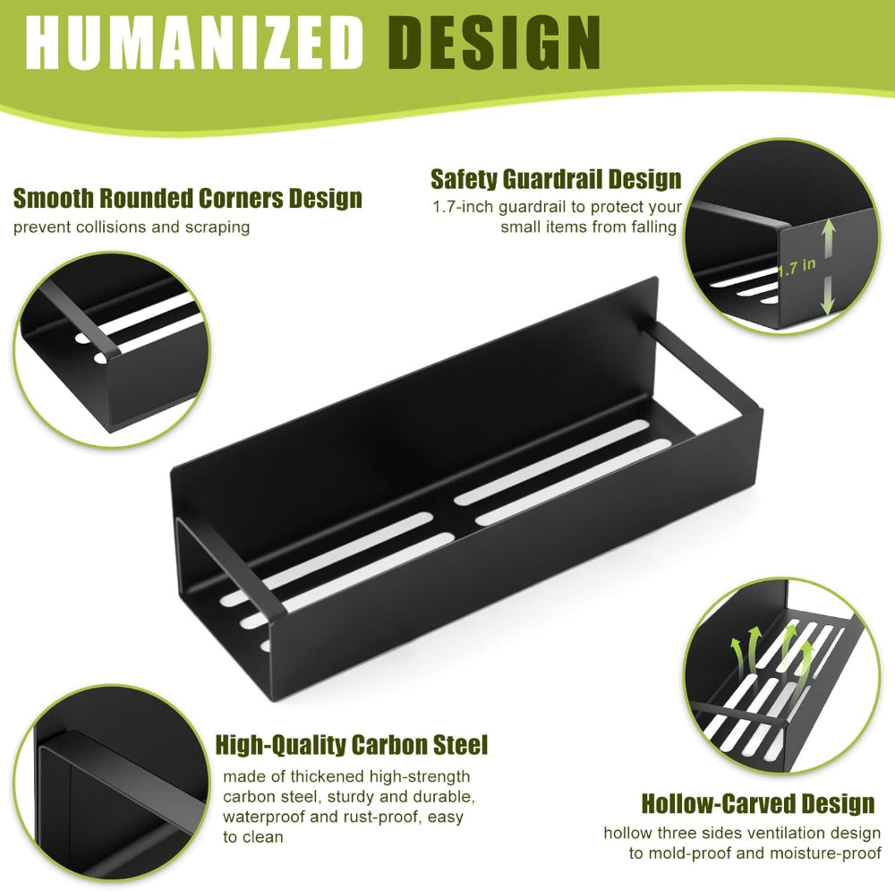 Sovere Magnetic Refrigerator Organizer Shelf - Durable Metal, Space-Saving Storage Solution for Kitchen 2