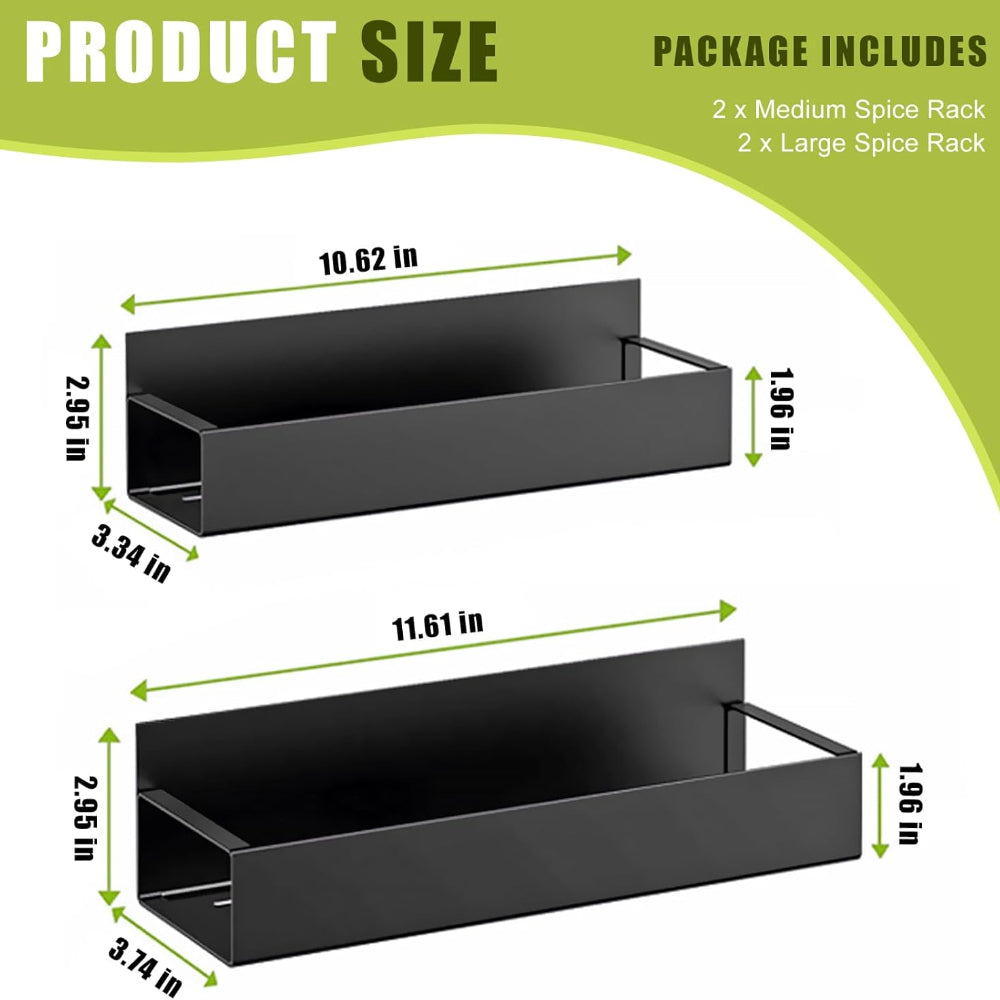 Sovere Magnetic Refrigerator Organizer Shelf - Durable Metal, Space-Saving Storage Solution for Kitchen 5