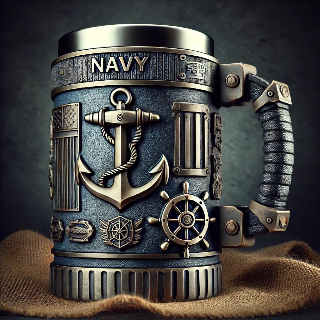 Sovere Military Style Insulated Mug with 3D Tactical Design - 15 oz Stainless Steel Coffee and Tea Cup 2