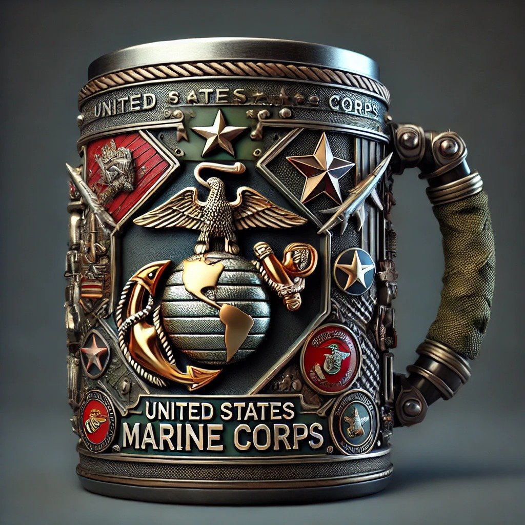 Sovere Military Style Insulated Mug with 3D Tactical Design - 15 oz Stainless Steel Coffee and Tea Cup 4